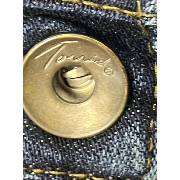 Torrid Denim Jean Skirt Women’s Sz 20 Slit In Back Knee Length - Picture 4 of 11